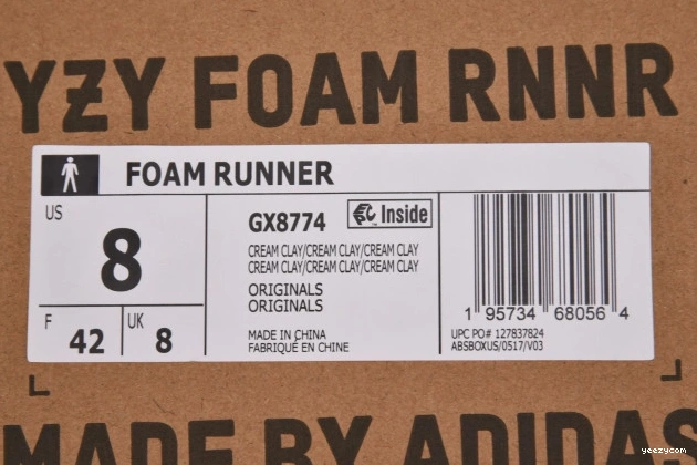 Yeezy RNNR GX8774 Adidas MX Clay Cream Foam 0707